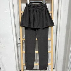 新品 プリーツ レイヤード レギンス