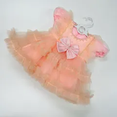 80-90 リー リボン レース ミニ ドレス