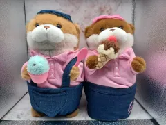 まとめ) ウソウソちゃん むしゃむしゃ アイスクリーム ぬいぐるみ 27cm