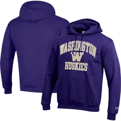 チャンピオン メンズ アウター パーカー・スウェット Mens Champion Purple Washington Huskies High Motor Pullover Hoodie Wsh Purple パープル