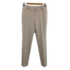 プラステ PLST パンツ テーパード ロング センタープレス 無地 XS ベージュ