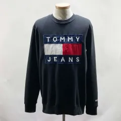 トミー ジーンズ メンズ カジュアル 裏起毛パーカー ブラックL ジーンズ センス