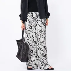 Deuxieme Classe (ドゥーズィエムクラス) Flower print PT 23030500710010 ブラック FREE