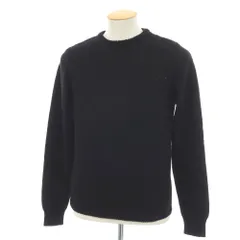 【中古】クルチアーニ CRUCIANI ウール クルーネック プルオーバーニット ブラック【サイズ46】【メンズ】