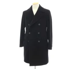 【中古】タリアトーレ TAGLIATORE ウールカシミヤ ダブルブレストコート ブラック【サイズ44】【メンズ】のサムネイル