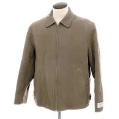 【中古】【未使用】グリーンレーベルリラクシング green label relaxing SUPER140’Sプレジャーウール＆ナイロンポリエステル ジップアップブルゾン トープ【サイズL】【メンズ】