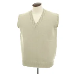 【中古】ロベルトコリーナ ROBERTO COLLINA ウールベビーキャメルナイロン ニットベスト ベージュ系【サイズ表記なし（L位）】【メンズ】のサムネイル