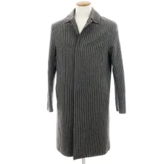 【中古】マッキントッシュ Mackintosh ウールカシミヤ ストライプ ステンカラーコート グレーxホワイト【サイズ38】【メンズ】のサムネイル