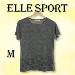 ELLE SPORT エルスポーツ トップス Tシャツ 半袖 ロゴ プリント レディース グレー Mのサムネイル