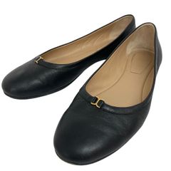 ❣️美品❣️J&M DAVIDSON フラットシューズ37 24cm 黒リボン ❣️美品