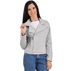 リー レディース アウター ジャケット・ブルゾン Womens Lee Biker Jacket Light Gray グレーのサムネイル