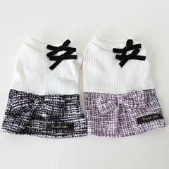 超!可愛い 冬 犬服 小型犬服 冬 ワンピース ツイード風 リボン お出かけ おしゃれ 上品 ワンピ スカート かわいい お揃いコーデ ガーリー 夏シャツ パピー ワンちゃん 犬用品 犬洋服 猫服 女の子【a407】