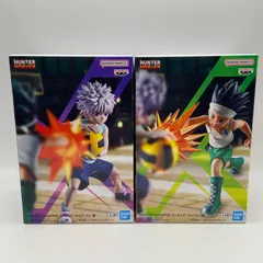 未開封　HUNTER×HUNTER　ハンター×ハンター　2点セット　フィギュア　ゴン　キルア　G.I.編　プライズ　フィギュア　バンダイ　バンダイナムコ　バンプレスト　（ME28-3951）