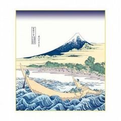 色紙 葛飾北斎 東海道江尻田子の浦略図 24.2×27.2cm K3-037