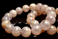 希少共生 フェザーインアメジスト　16.5mm　ブレスレット 1個売り パワーストーン 天然石 _BG6452-165