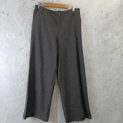 ZARA ザラ レディース ストライプ パンツ グレー ウエストゴム ワイドパンツ USサイズS ◇〇