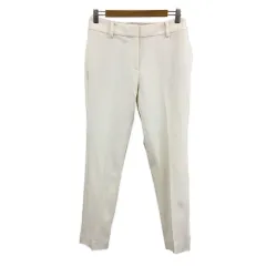 プラステ PLST パンツ テーパード ロング センタープレス 無地 S 白 ホワイト