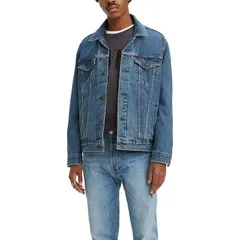 リーバイス メンズ アウター ジャケット・ブルゾン デニム Mens Levis Trucker Denim Jacket Medium Stonewash デニム