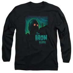 アニメキャラクター メンズ トップス Tシャツ Licensed Character Iron Giant Look To The Stars Long Sleeve Adultshirt Black ブラック