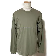 モンクレール　ロゴワッペン　M カーキ　ロンT 長袖　5S223