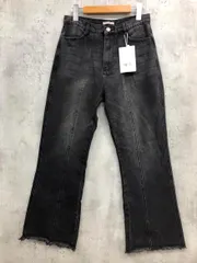 新品 CLASSICAL ELF クラシカルエルフ CE0900004 裾フリンジセミフレア デニムパンツ sizeXL/ブラック ■■ レディース