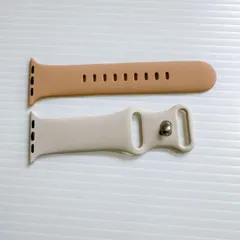 Applewatchアップルウォッチバンドベージュ ホワイト2色38/40/41