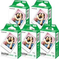 富士フイルム [5セット販売]FUJIFILM インスタントカメラ チェキ用フィルム 10枚入x5セット INSTAX MINI JP 1ri 1f5bd0cb