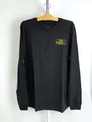【日本未発売】海外 正規品 新品未使用 THE NORTHFACE ザ ノースフェイス 長袖 バックデザイン ロングスリーブ Tシャツ 日本サイズXL メンズ 黒 ブラック M LS GI TEE N30-2
