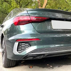 【送料無料】Audi A3 8Y型 Sライン スポーツバック/セダン 2021+ 対応 4本出しマフラーカッター テールパイプガーニッシュ ドレスアップ カスタムパーツ おしゃれ スポーティ スタイリッシュ