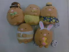 【TAKA83-40】◇すみっコぐらし とんかつ ぬいぐるみ 五つセット