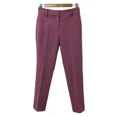 プラステ PLST パンツ テーパード ロング センタープレス 無地 XS ピンク