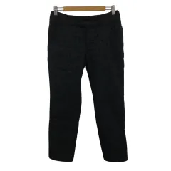 ソニア ソニアリキエル SONIA SONIA RYKIEL パンツ ストレート ロング 刺繍 総柄 40 黒 ブラック