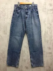 ZARA ザラ ビジュー ストーン スタッズ 個性 デニムパンツ size42/ブルー ■■◎レディース
