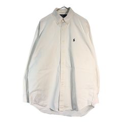 Polo by Ralph Lauren ポロ ラルフローレン BLAKE ボタンダウン 長袖シャツ ホワイト(メンズ M)中古 古着 X6482