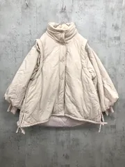 Alumu. アルム am229002 2way volume design outer ベスト 中綿 ジャケット sizeF/ベージュ ◆■ レディース