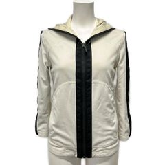 CHANEL(シャネル) パーカー サイズ38 M レディース P23616 白×黒 長袖