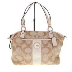 [중고] COACH 코치 F19203 2WAY 가방 숄더백 핸드백 여성 남성 가방 화이트 브랜드