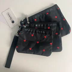 レスポートサック　スウィートハート　刺繍　3連ポーチ