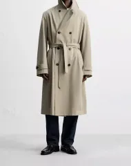 ザラ ZARA オリジン MANTECO ロング トレンチ コート