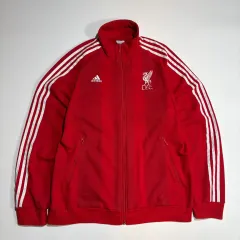 アディダス レッド リヴァプール トラック ジップアップ ジャケット