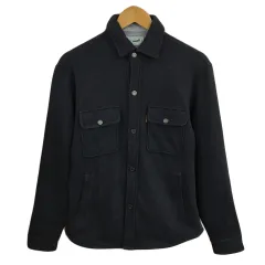 クロコダイル CROCODILE ジャケット CPO スタンダード 裏起毛 杢 ロゴ 長袖 M グレー 黒 ブラックのサムネイル