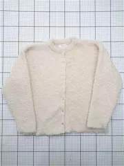 ◇ ⊇ オペークドットクリップ OPAQUE.CLIP シャギーニットカーディガン ベージュ系 レディース M E  【1603160001895】