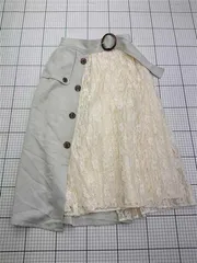 ◇ ⊂ マジェスティックレゴン MAJESTIC LEGON レース切替ベルト付きスカート レディース E  【1603160002328】