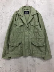 green label relaxing グリーンレーベルリラクシング ユナイテッドアローズ 綿麻 ジップアップ コンパクト ミリタリー ジャケット size36/カーキ ◇■ レディース