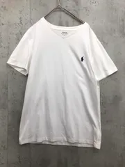 POLO RALPH LAUREN ポロ ラルフローレン ワンポイント Vネック 半袖 Tシャツ sizeXS(165/88A)/白 ■■ メンズ