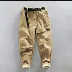 ニューバランス キッズ スタイル カーキ 起毛 ズボン 36