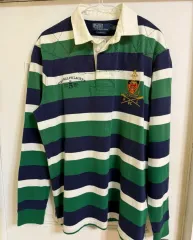 ポロ ラルフローレン ストライプ ラグビーシャツ M