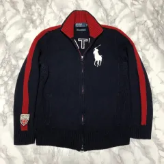 ポロ ラルフローレン ビックポニー ニット ジップアップ ジャケット イギリス 限定モデル