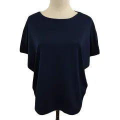 アーバンリサーチ URBAN RESEARCH カットソー ラウンドネック プルオーバー 無地 フレンチスリーブ 半袖 Free 紺 ネイビー