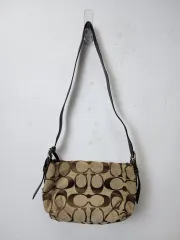 COACH シグネチャー ショルダーバッグ ブラウン